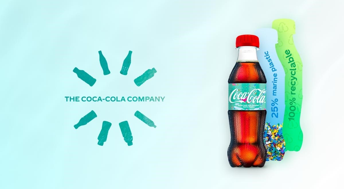 Coca-Cola создает бутылки из морского пластика
