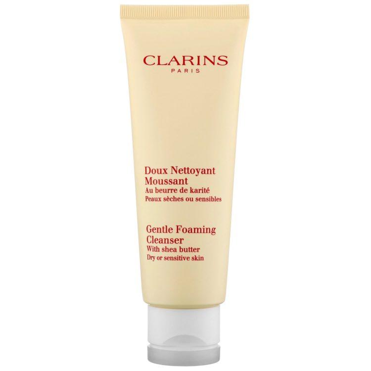 37023 clarins cleansers toners gentle foaming cleanser with shea butter dry sensitive skin 125ml 4 4 oz