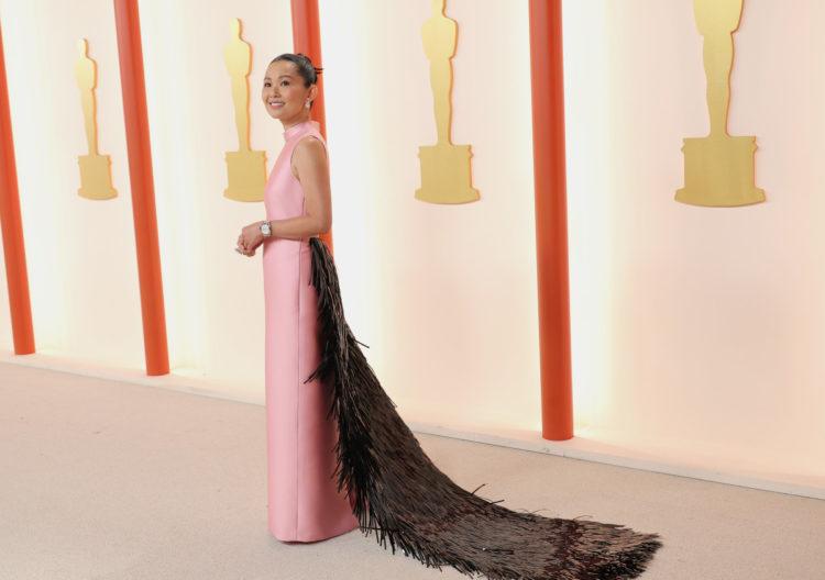 hong chau attends the 95th annual academy awards